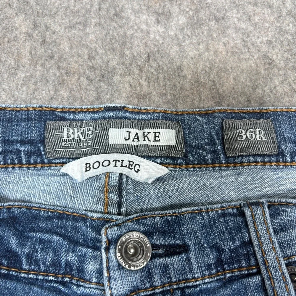 BKE Jake Bootleg Distressed Denim Western Men's Jeans Size 36R